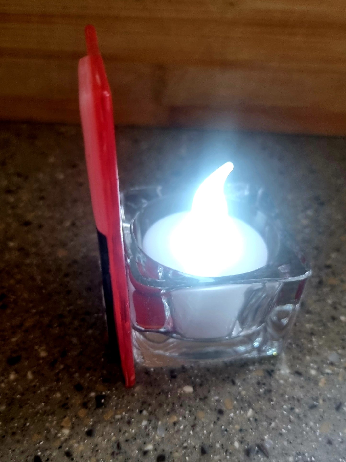 Spooky house tealight.
