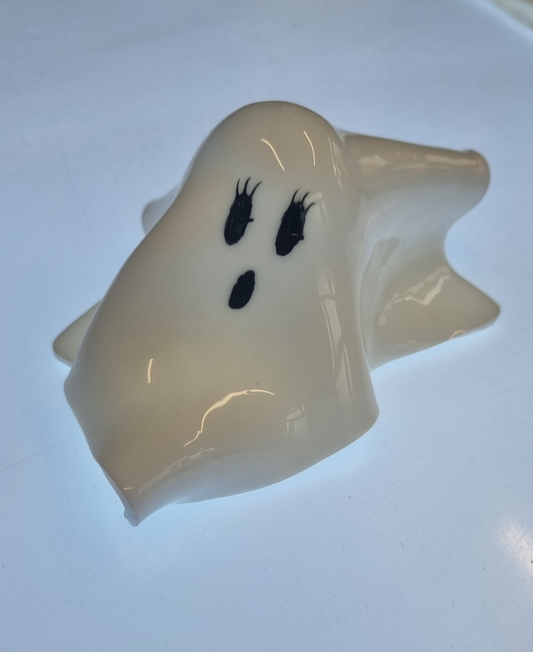 Fused glass 'windswept ghost'.