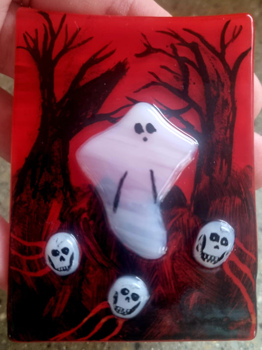 Ghost tealight holder.