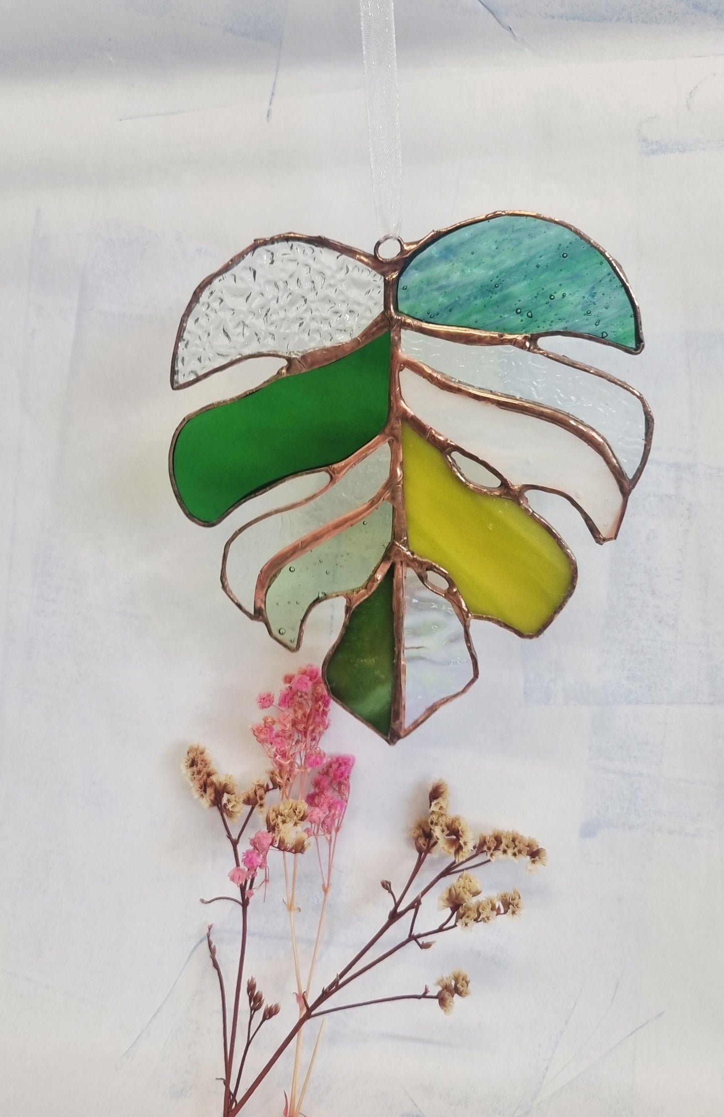 Stained glass monstera