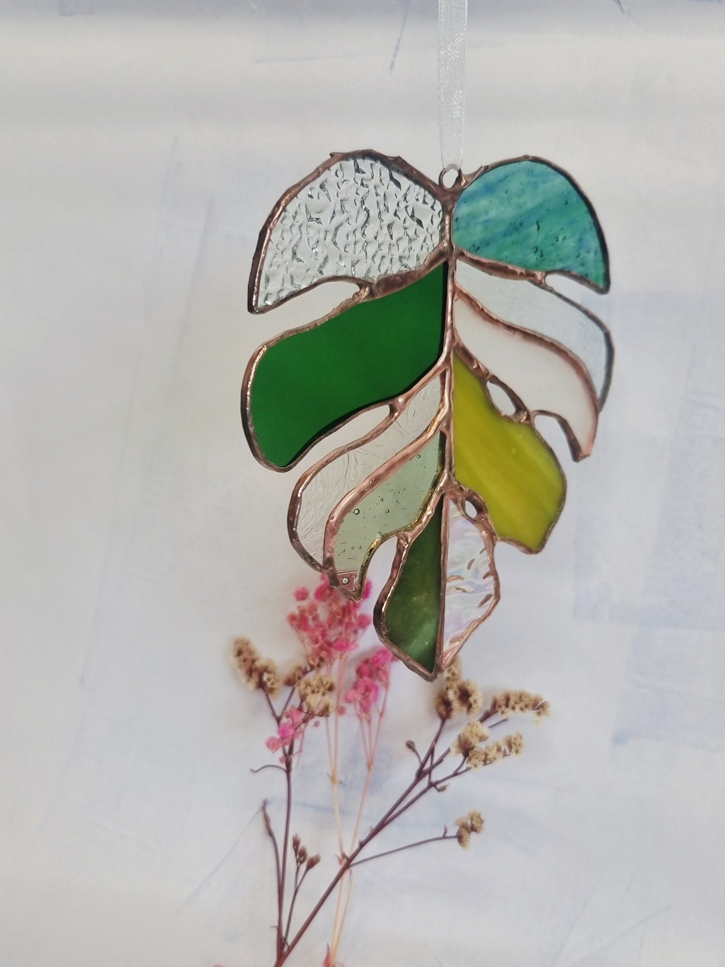 Stained glass monstera